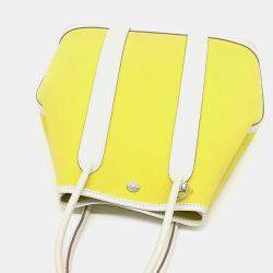 مملوكة مسبقًا Hermes Beige Yellow Fabric Garden File 28