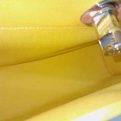 Pre Owned Hermes Beige Yellow Fabric NEW ZIP Herbag Small