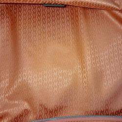 Pre Owned مكعب سفر بي إم حرير برتقالي من هيرمس