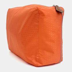 Pre Owned مكعب سفر بي إم حرير برتقالي من هيرمس