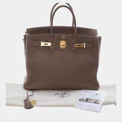 Pre Owned Hermes Brown Togo Birkin Retourne 35