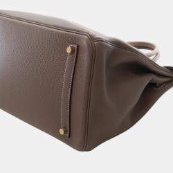 Pre Owned Hermes Brown Togo Birkin Retourne 35