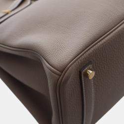 Pre Owned Hermes Brown Togo Birkin Retourne 35