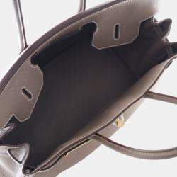 Pre Owned Hermes Brown Togo Birkin Retourne 35