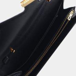 Pre Owned Hermes Black Epsom Constance Long To Go Wallet