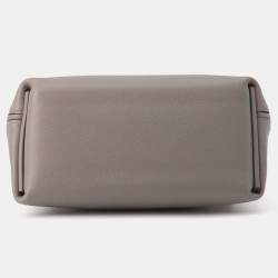 Pre Owned حقيبة هيرمس 24/24 فان كاترى جلد سويفت إيفركولور جري ميير/أسود حجم ميني