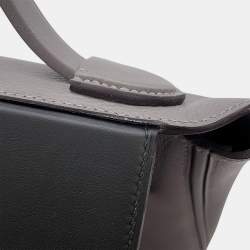 Pre Owned حقيبة هيرمس 24/24 فان كاترى جلد سويفت إيفركولور جري ميير/أسود حجم ميني