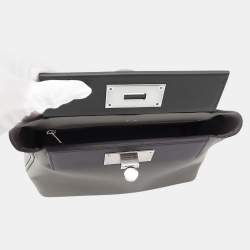 Pre Owned حقيبة هيرمس 24/24 فان كاترى جلد سويفت إيفركولور جري ميير/أسود حجم ميني