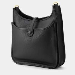 Pre Owned هيرمس إيفلين 3 أسود جلد توريلون كليمونس مقاس متوسط