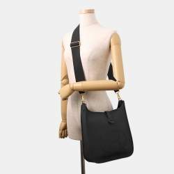 Pre Owned هيرمس إيفلين 3 أسود جلد توريلون كليمونس مقاس متوسط