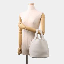 Pre Owned حقيبة هيرمس بيكوتين لوك 22 بيرل جراي توريلون كليمونس