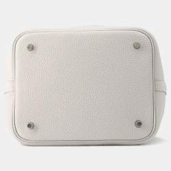 Pre Owned حقيبة هيرمس بيكوتين لوك 22 بيرل جراي توريلون كليمونس