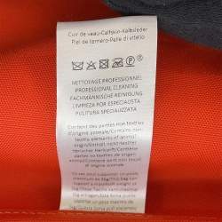 Pre Owned Hermes Dog Navy/Brown Canvas Carrier 2-Way Shoulder Bag 