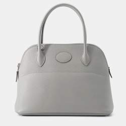 Pre Owned Hermes Bolide Gris Mouette Epsom Size 27