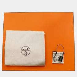 Pre Owned Hermes Herbag Zip Black Toile Military Vache Hunter Leather Size Gm