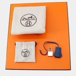 مملوكة مسبقًا حقيبة هيرمس بيركين 25 جلد توغو أزرق ربطة عنق