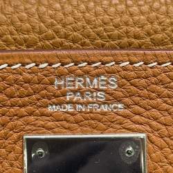 مملوكة مسبقًا Hermes Kelly Retourne Gold Togo Leather Size 32