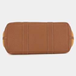 Pre Owned حقيبة هيرمس غاردن بارتي جلد نيغوندا تول أوفيسييه زعفران/ذهبي مقاس بي ام