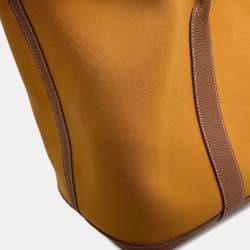 Pre Owned حقيبة هيرمس غاردن بارتي جلد نيغوندا تول أوفيسييه زعفران/ذهبي مقاس بي ام