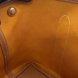 Pre Owned حقيبة هيرمس غاردن بارتي جلد نيغوندا تول أوفيسييه زعفران/ذهبي مقاس بي ام