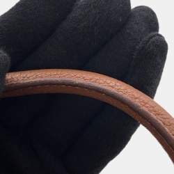 Pre Owned حقيبة هيرمس غاردن بارتي جلد نيغوندا تول أوفيسييه زعفران/ذهبي مقاس بي ام