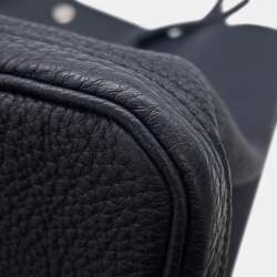 Pre Owned Hermes Garden Party Blue Nuit Negonda Leather Size Pm