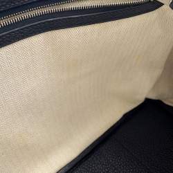 Pre Owned Hermes Garden Party Blue Nuit Negonda Leather Size Pm