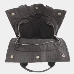 Pre Owned Hermes Her Line Ad Gray Nylon Canvas Size Mm