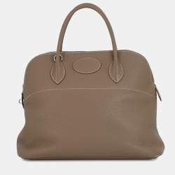 Pre Owned Hermes Bolide Etoupe Taurillon Clemence Size 35