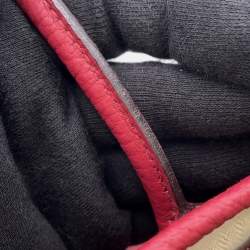 Pre Owned Hermes Garden Party TPM Ruby Négonda Calfskin Leather Tote Bag