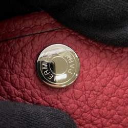 Pre Owned Hermes Garden Party TPM Ruby Négonda Calfskin Leather Tote Bag