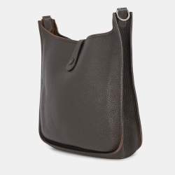 مملوكة مسبقًا Hermes Evelyne I PM Brown Togo Calfskin Leather Crossbody Bag
