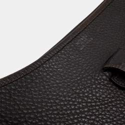 مملوكة مسبقًا Hermes Evelyne I PM Brown Togo Calfskin Leather Crossbody Bag