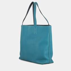 مملوكة مسبقًا حقيبة هيرمس دوبل سينس توت أزرق إزمير/أزرق سفير كلايمانش ثوريلون كلايمانش حجم 45