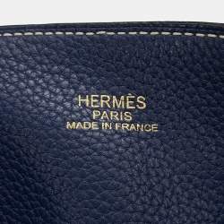 مملوكة مسبقًا حقيبة هيرمس دوبل سينس توت أزرق إزمير/أزرق سفير كلايمانش ثوريلون كلايمانش حجم 45
