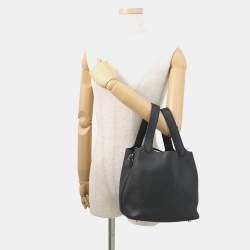 مملوكة مسبقًا Hermes Picotin Lock Black Taurillon Clemence Size Pm