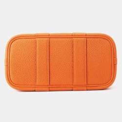 Pre Owned حقيبة هيرمس نيون جاردن مينان نيجوندا جلد برتقالي حجم ٢٣