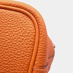 Pre Owned حقيبة هيرمس نيون جاردن مينان نيجوندا جلد برتقالي حجم ٢٣