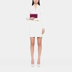 Pre Owned محفظة هيرمس كيلي إبسوم بنفسجي طويلة