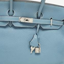 Pre Owned حقيبة هيرمس بيركين 35 جلد إبسون إيتان إكسسوار مطلي بلاديوم