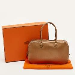 Pre Owned حقيبة هيرمس بلوم إيلان 28 جلد شيفر كوروماندل معدني