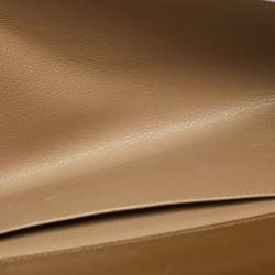 Pre Owned Hermes Medor 29 Vert Olive Box Leather Clutch