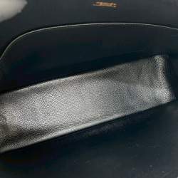 Pre Owned Hermes Black, Brown Fjord Escapade Tote