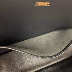 Pre Owned Hermes Black, Brown Fjord Escapade Tote