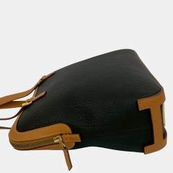 Pre Owned Hermes Black, Brown Fjord Escapade Tote