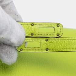 Pre Owned محفظة هيرمس كيلي لونج جلد ميسور شيفر أخضر