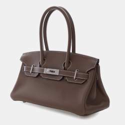 Pre Owned Hermes Brown Evercolor Shoulder Birkin Light 29