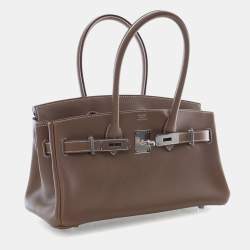 Pre Owned Hermes Brown Evercolor Shoulder Birkin Light 29