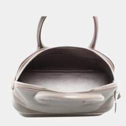 Pre Owned Hermes Grey Leather Bolide Secret Bag