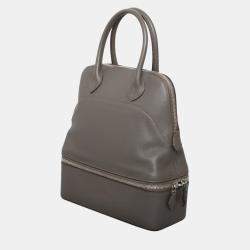 Pre Owned Hermes Grey Leather Bolide Secret Bag